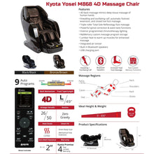 Load image into Gallery viewer, Kyota Yosei M868 Massage Chair - Best Body Massage Chair