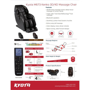 Certified Pre-Owned Kyota Kenko M673 Massage Chair - Best Body Massage Chair