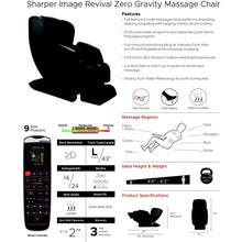 Load image into Gallery viewer, Sharper Image Revival Zero Gravity Massage Chair - Best Body Massage Chair